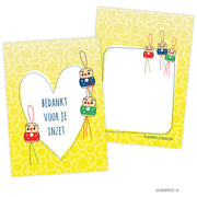 Kaartje bedankt voor je inzet
