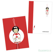 Kaartje verpleegster