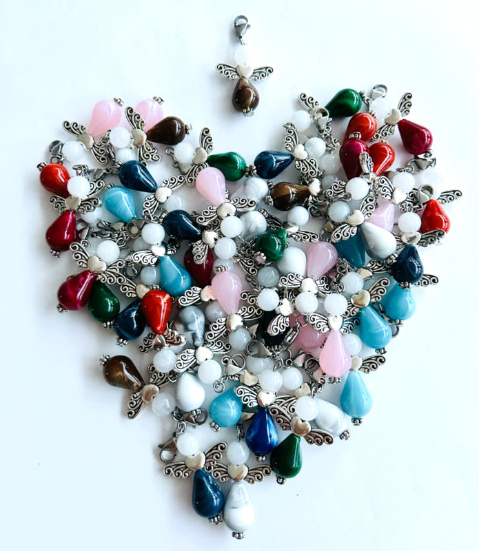 Gelukspoppetje bescherm engel met clipje