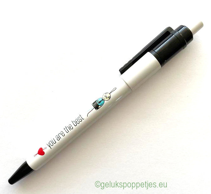 Gelukspoppetjes pen you are the best vader en opa