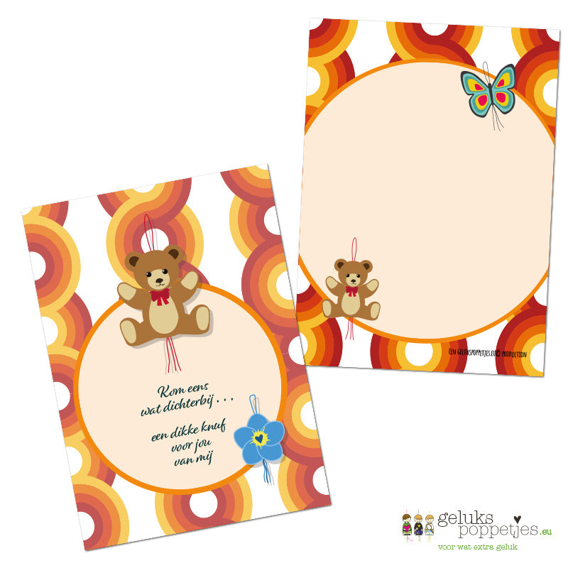 Kaartje knuffel voor jou