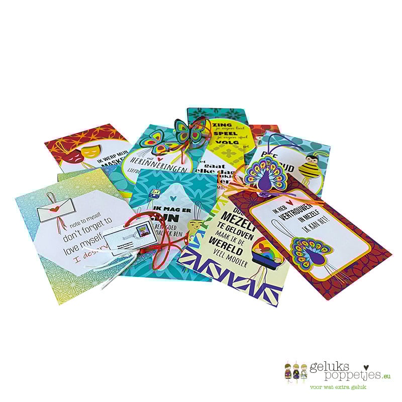Affirmatie kaartjes 10 verschillende in een doosje