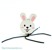 Gelukspoppetje konijnenhoofdje