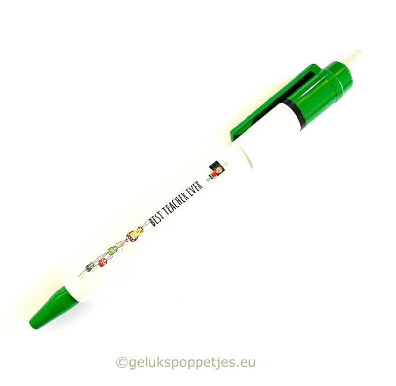 Gelukspoppetjes pen best teacher ever