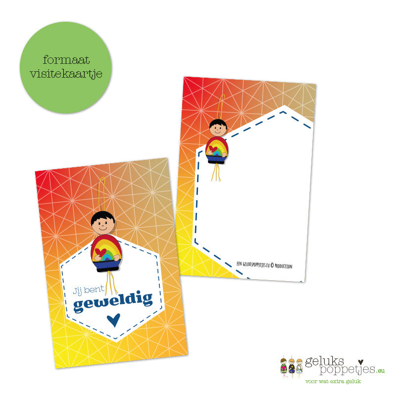 Complimentenkaartje jij bent geweldig