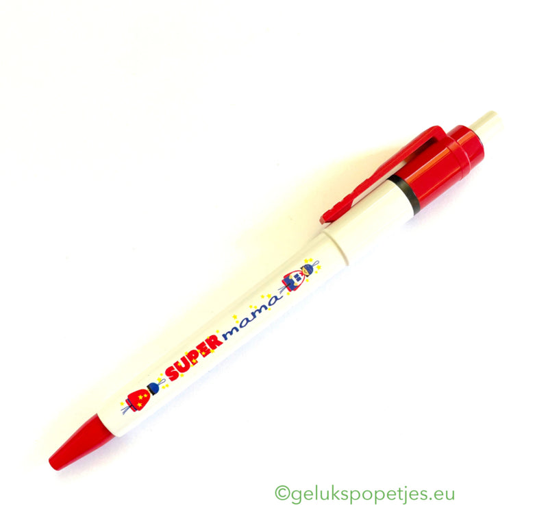 Gelukspoppetjes pen super mama