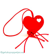 Gelukspoppetje hartje in hart