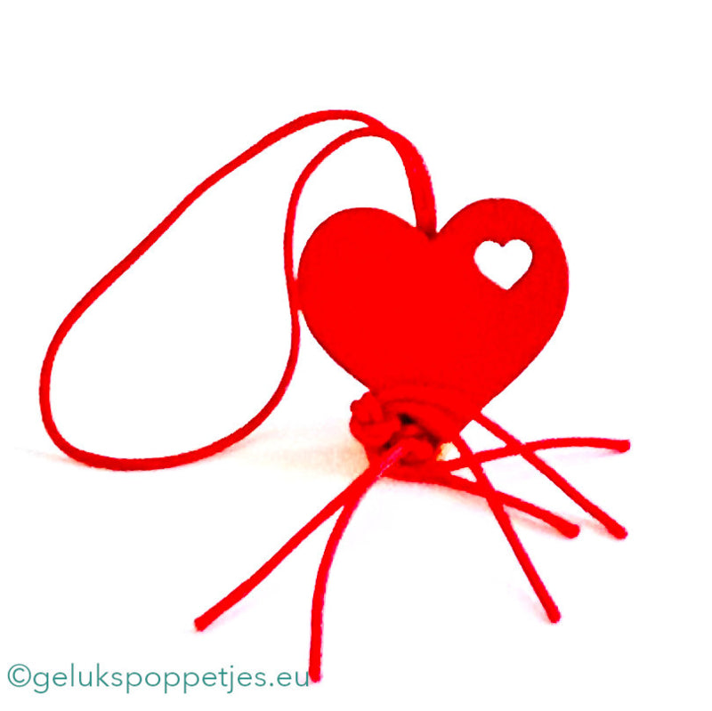 Gelukspoppetje hartje in hart