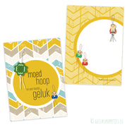 Kaartje moed hoop en een beetje geluk