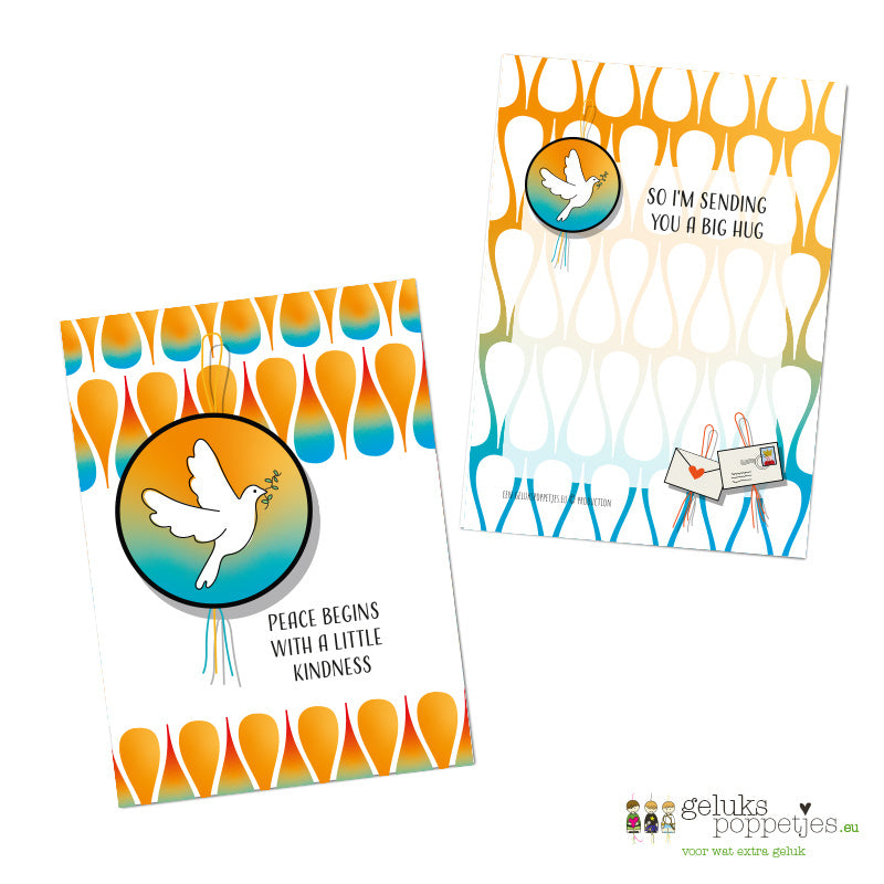 Kaartje peace begins with kindness