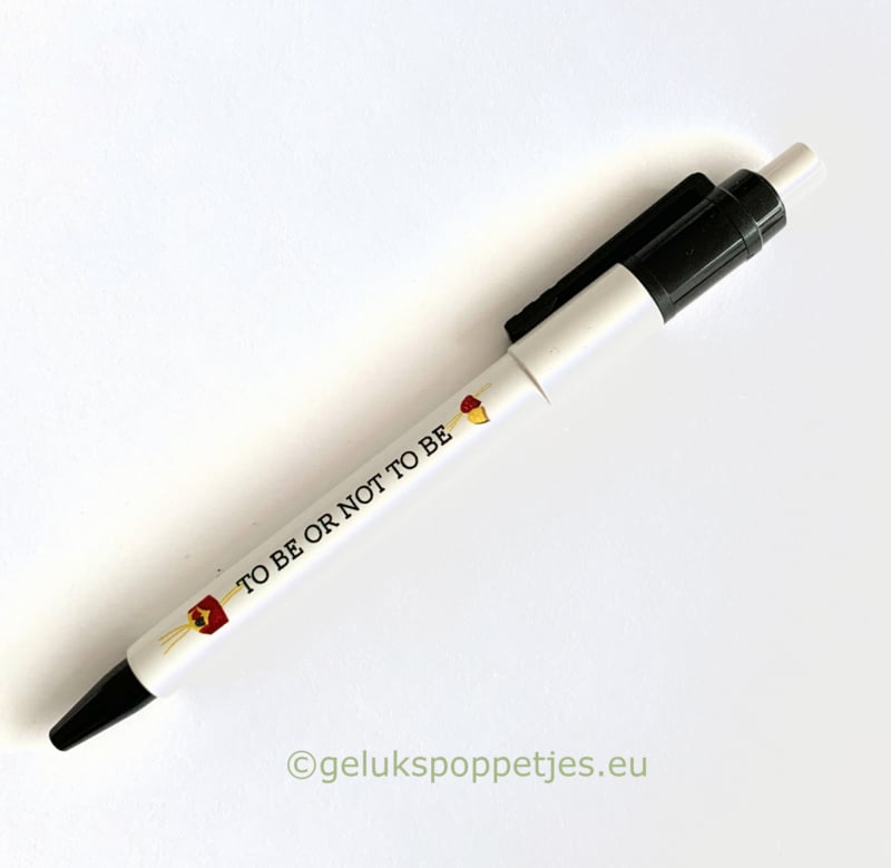 Gelukspoppetjes pen TO BE OR NOT TO BE