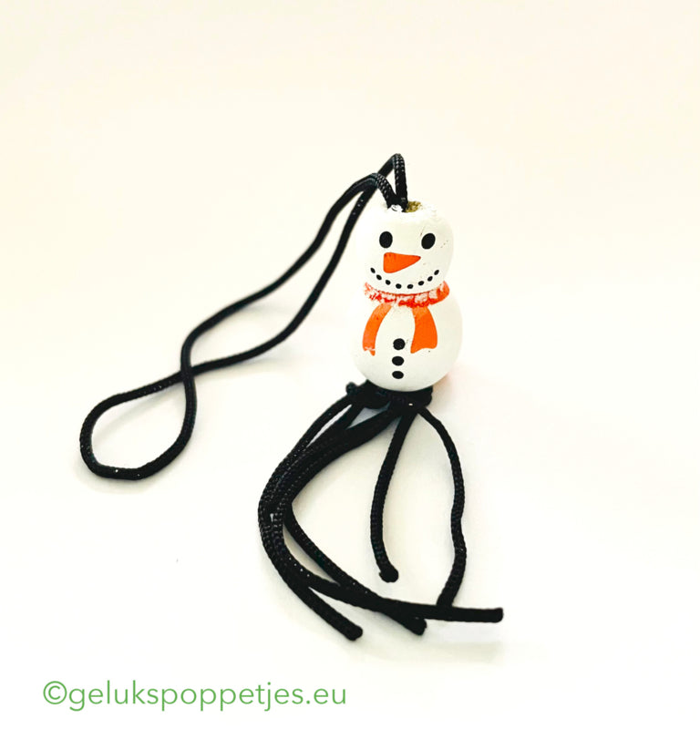 Gelukspoppetje sneeuwpop