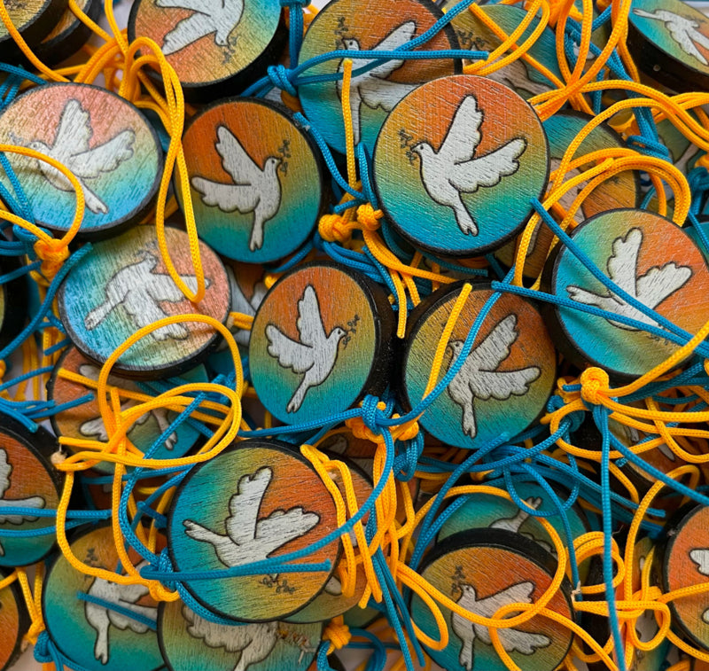 Gelukspoppetje vredesduifje