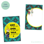 Affirmatiekaartje zing je eigen lied