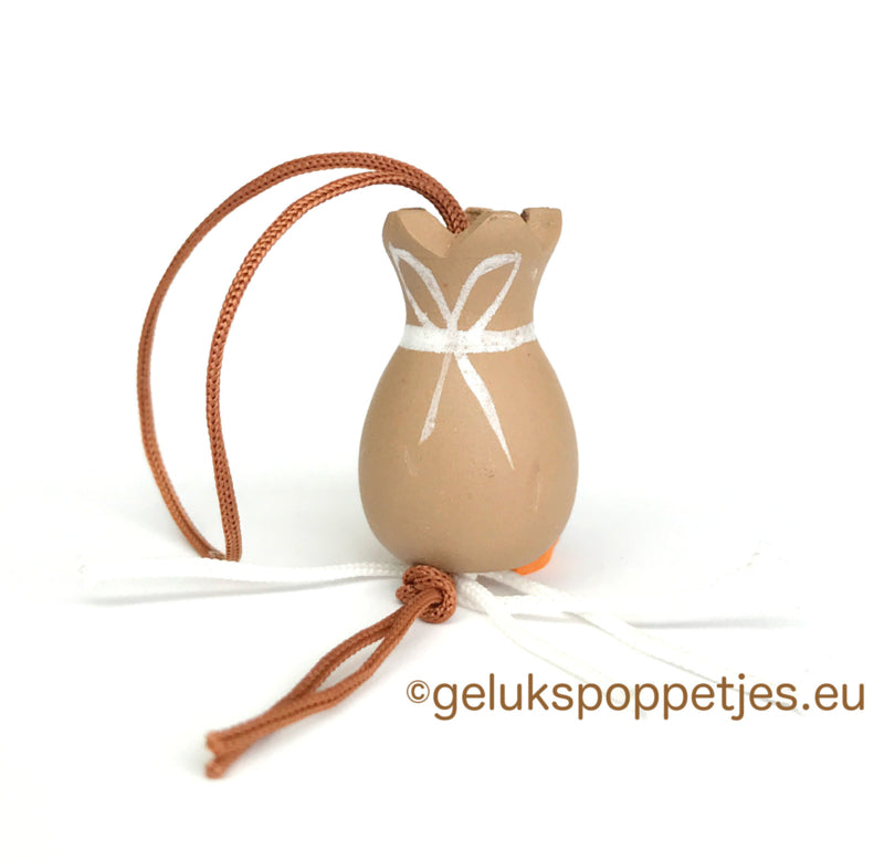 Gelukspoppetje jute zak