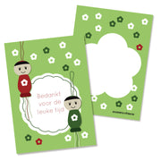 Kaartje bedankt voor de leuke tijd