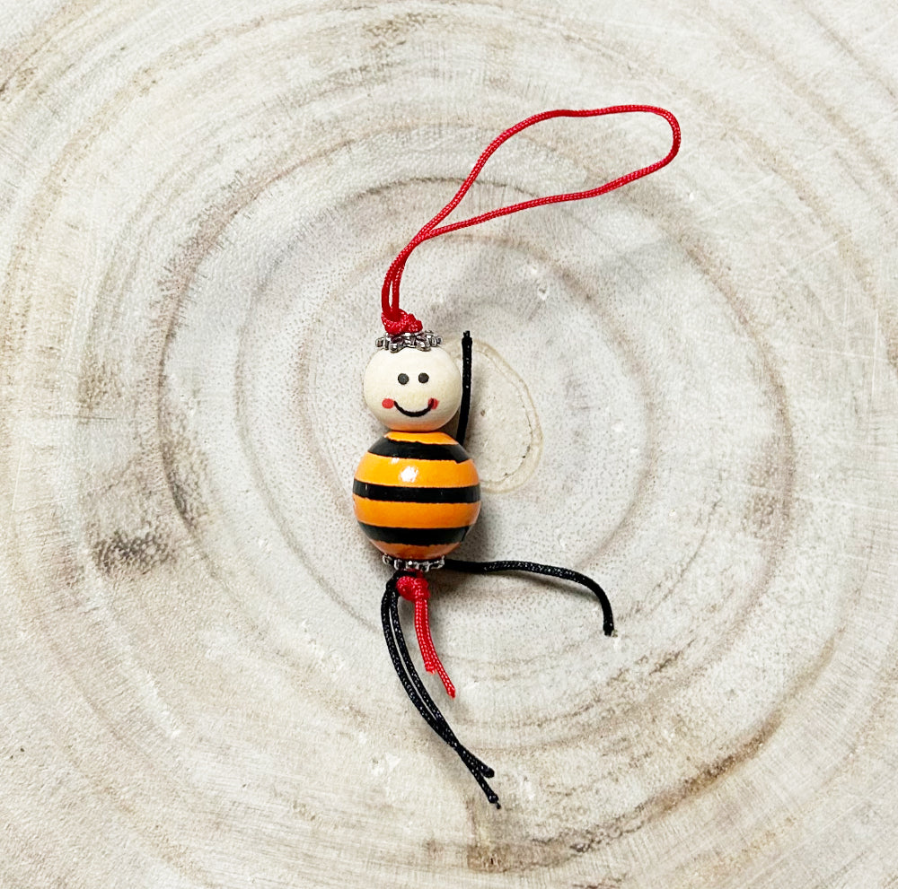 Gelukspoppetje handgemaakt gestreept