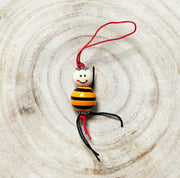 Gelukspoppetje handgemaakt gestreept