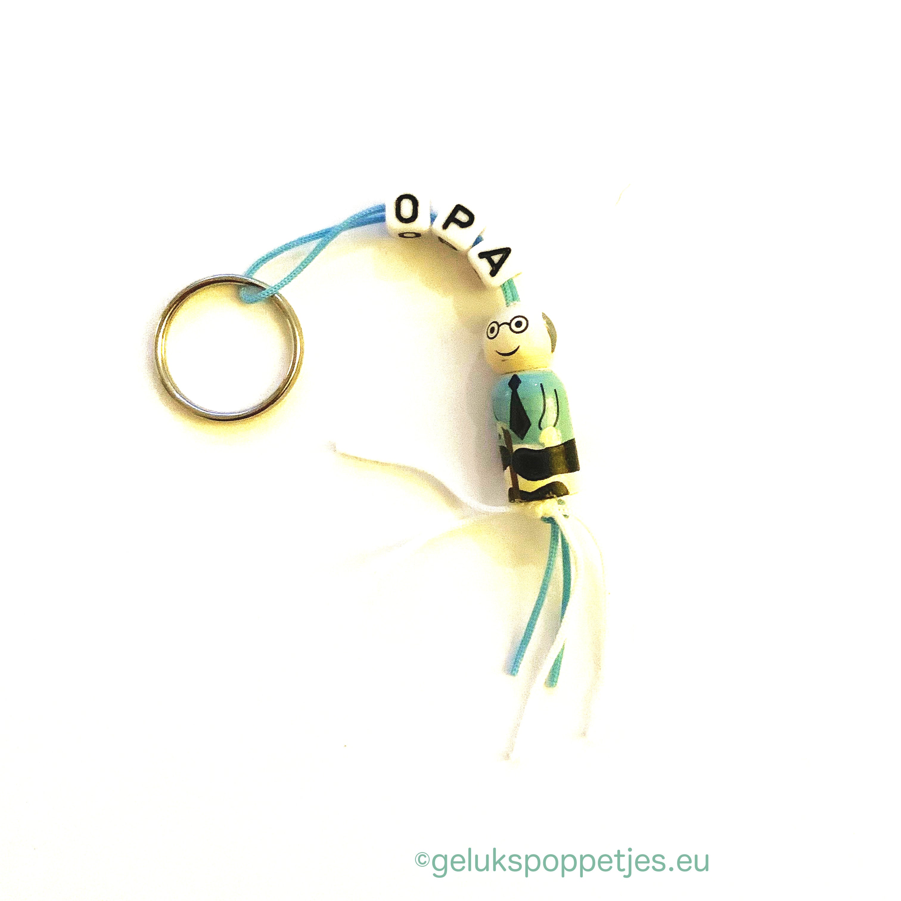 Sleutelhanger gelukspoppetje opa