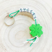 Keyring good luck with lucky clover doll